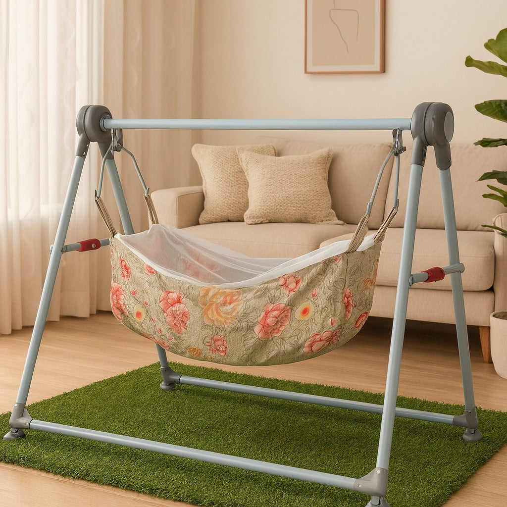 Baby Jhulangi With Mosquito Net-BZ-1212
