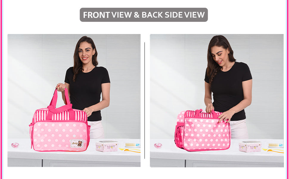 Baby Diaper Bag for Mother Pink-DB144