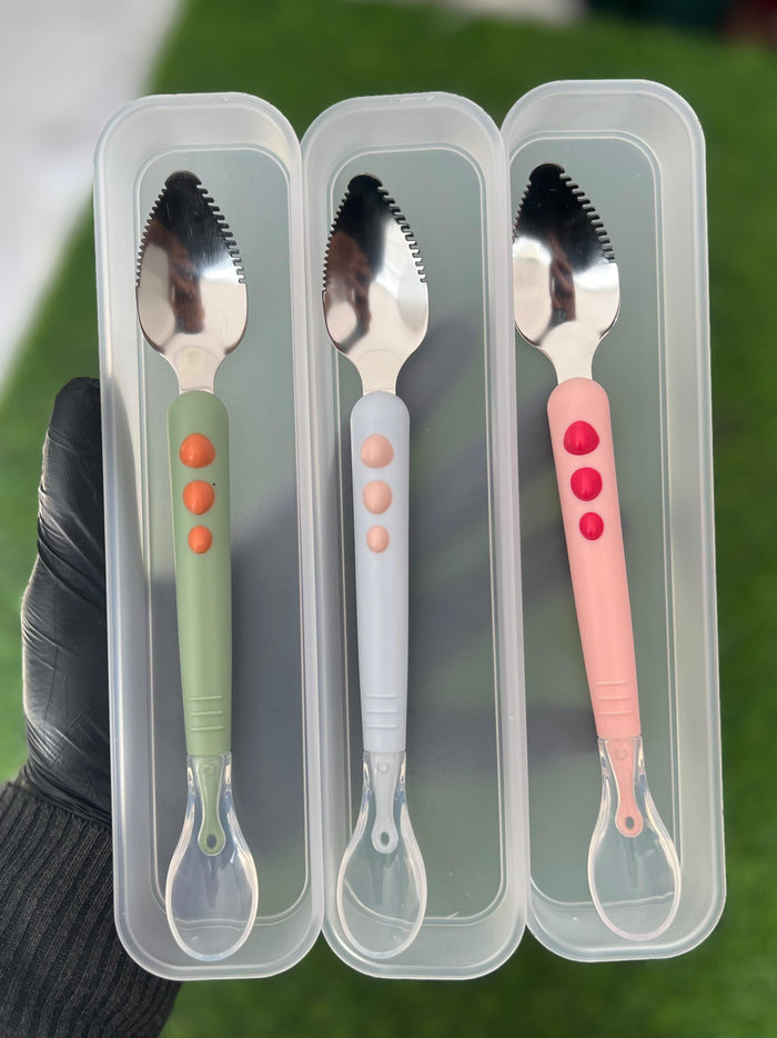 Scrapping Spoon Double Sided - Sky Blue