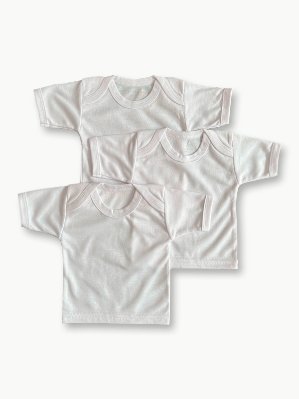 Pack of 3 Baby Vest (0-12M)