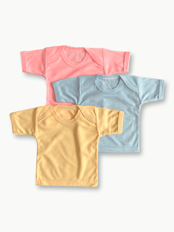 Pack of 3 Baby Vest (0-12M)