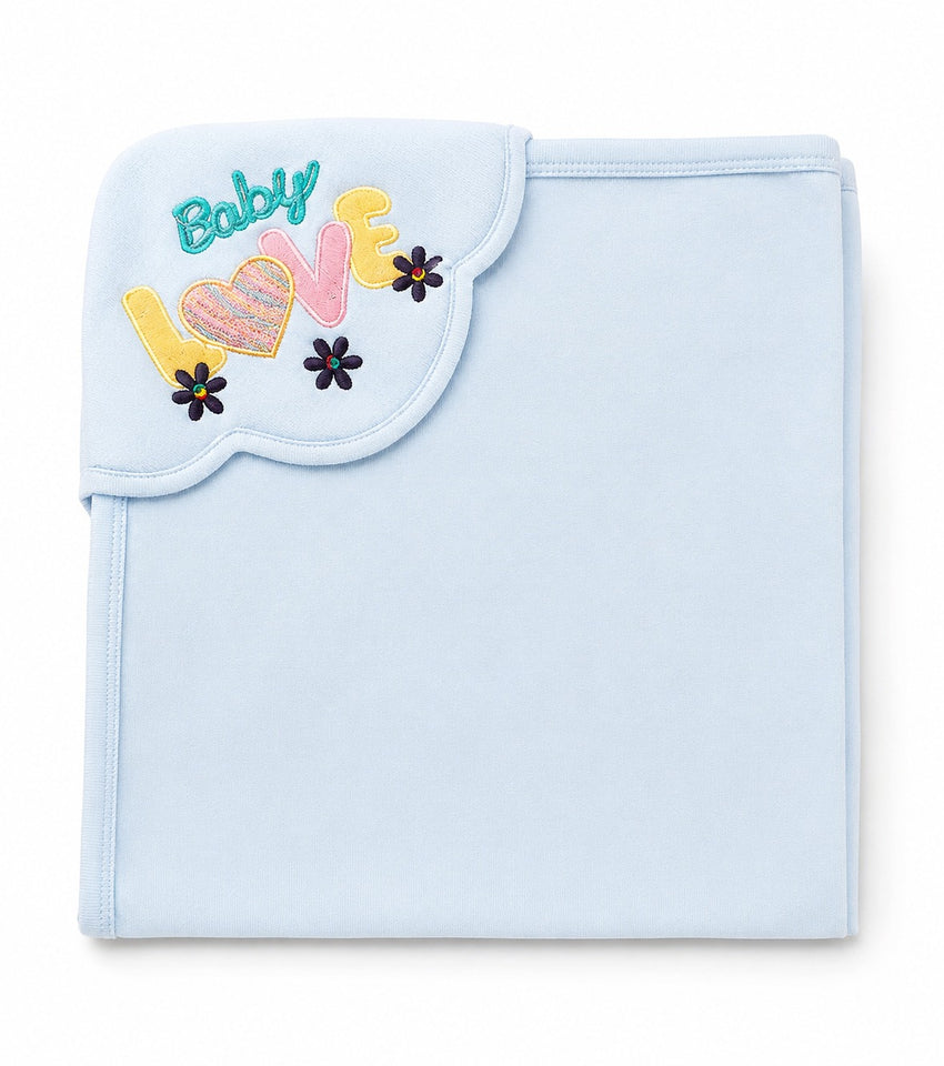 Baby Cotton Wrap Sheet - Blue