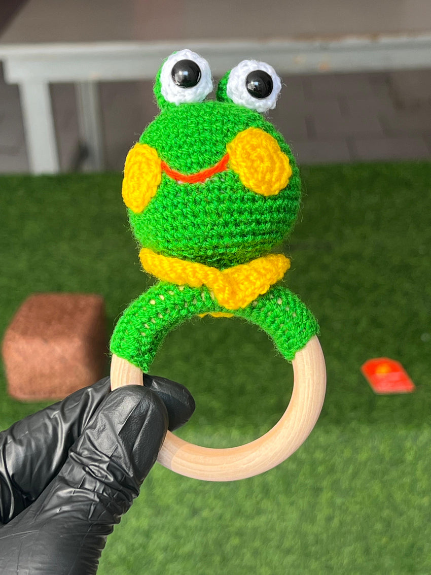 Crochet Rattle - Green