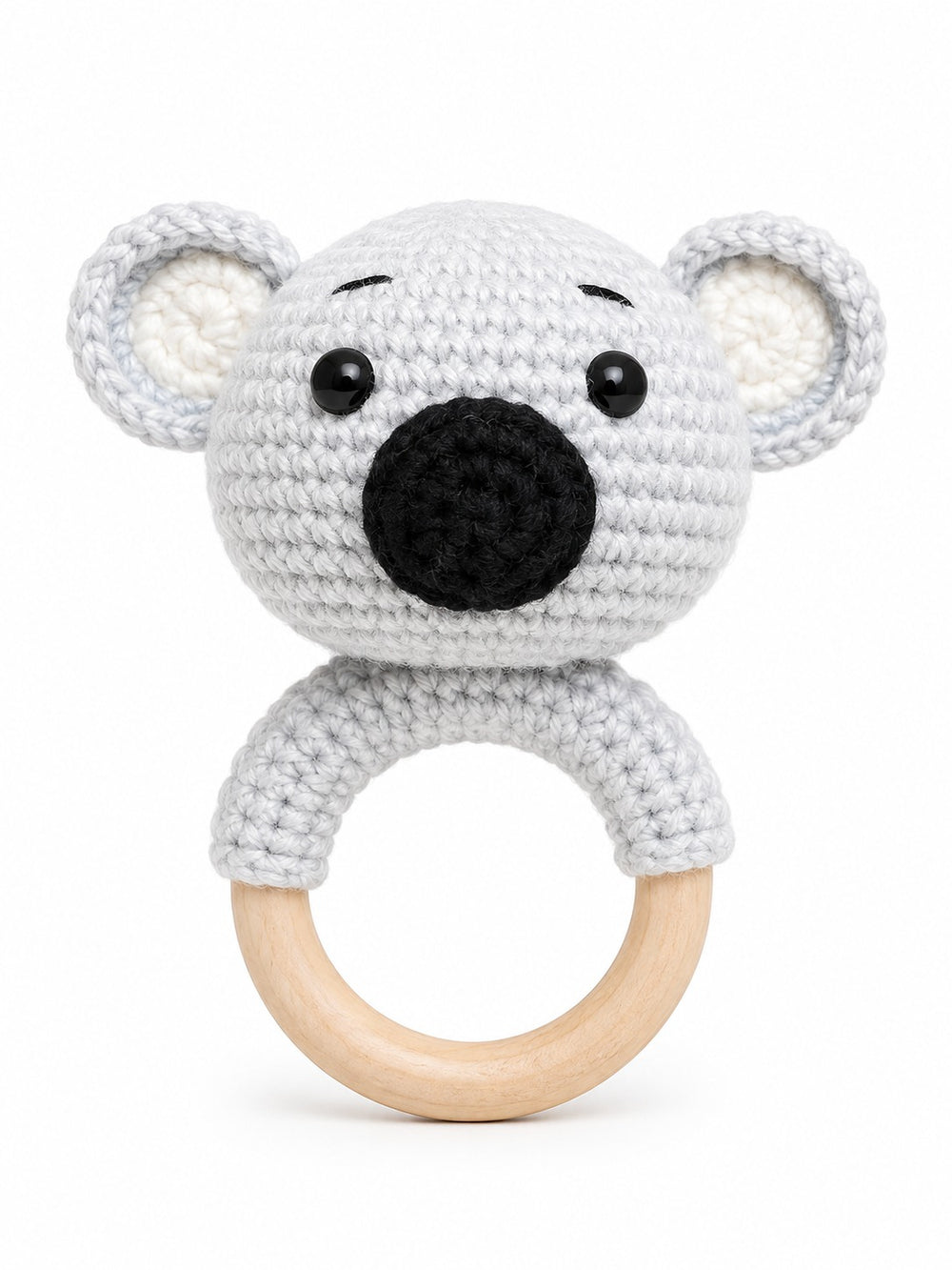 Crochet Rattle - Grey