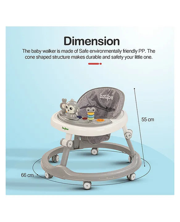 Adjustable lightweight Baby walker Red W608