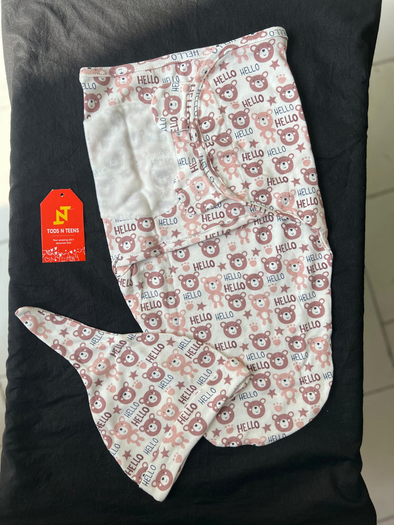 SHT273-Swaddle Me with Cap