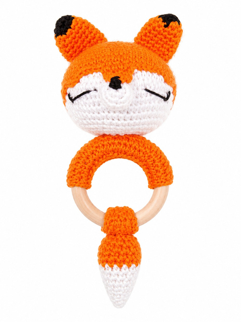 Crochet Rattle - Orange