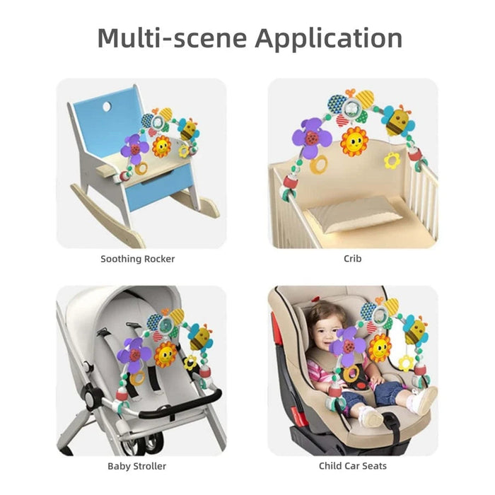 BT48-Adjustable Play Arch Bassinet Toy