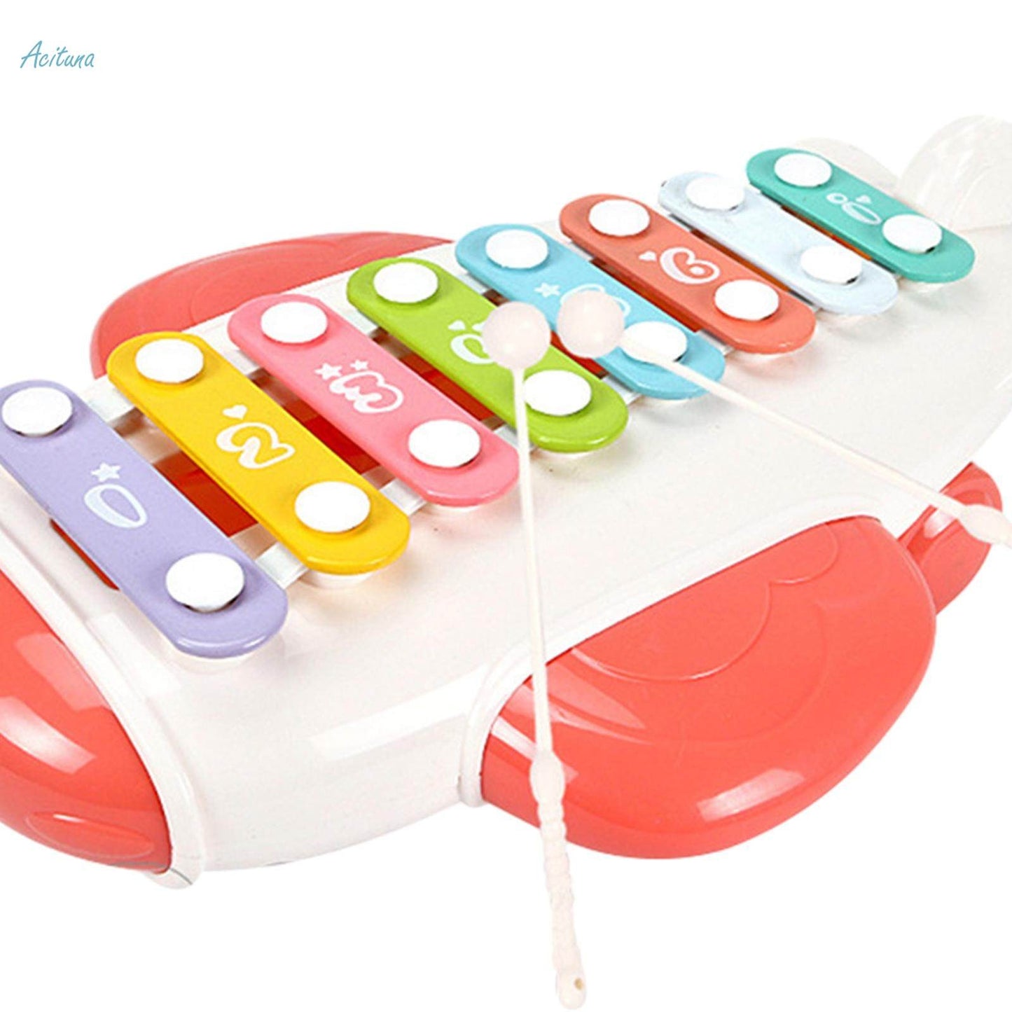 Airplane Xylophone Metal Keys Smooth Notes Glockenspiel Xylophone-668-156N