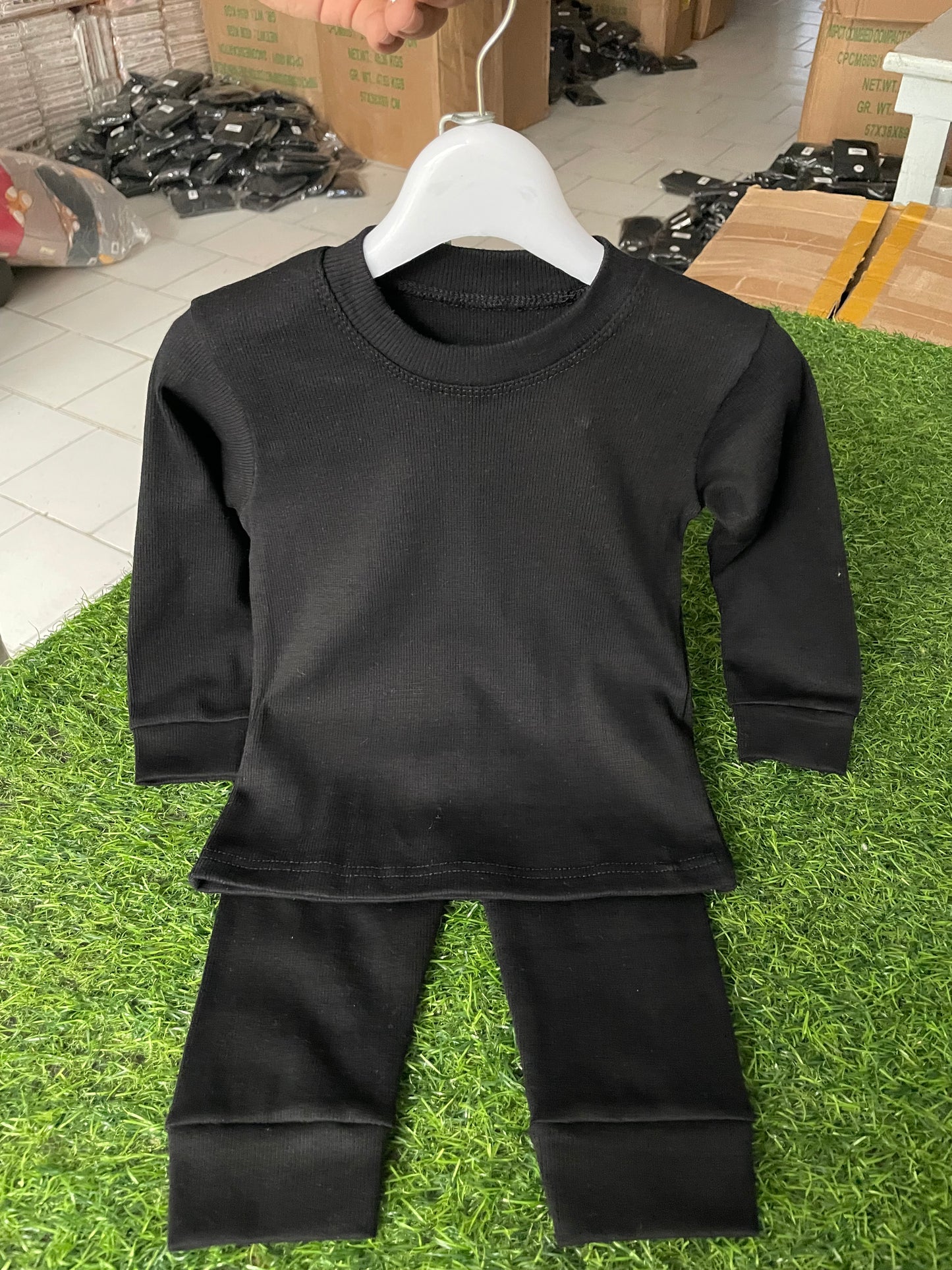 N855-Black Warmer Set 2 Piece (0M-36M)