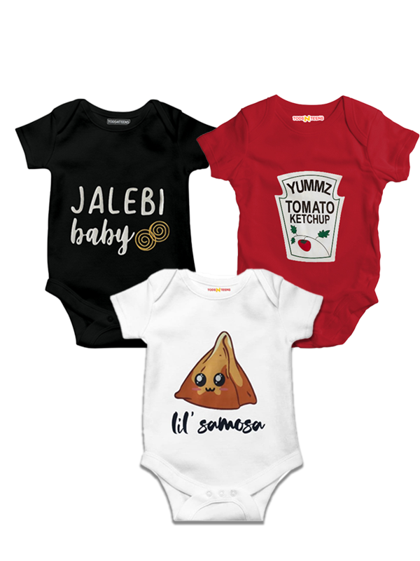 BD75-Pack of 3 Bodysuits