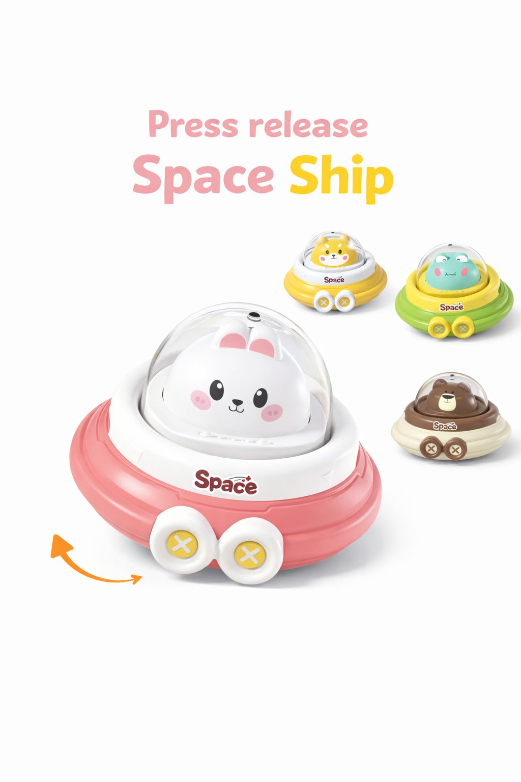 1 pc Space Car Press/Release Toy - 661A-13