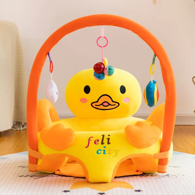 BG92-Yellow Duck Rattle Floor Seat