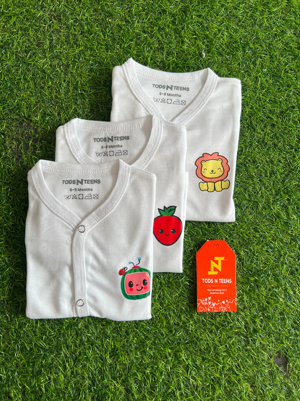 VP34-Pack of 3 Character Vest (0-9M)