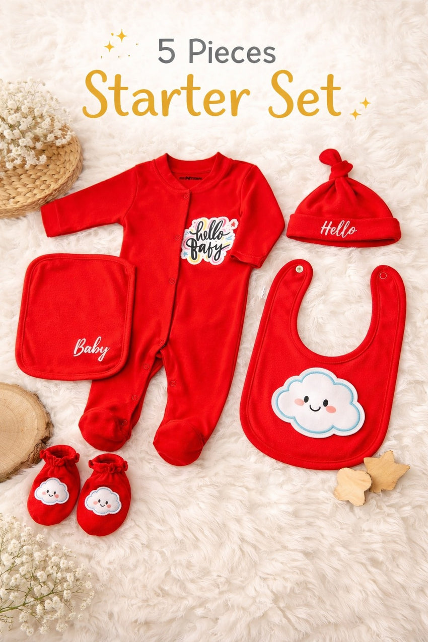 5 Pieces premium starter set - 0-3M