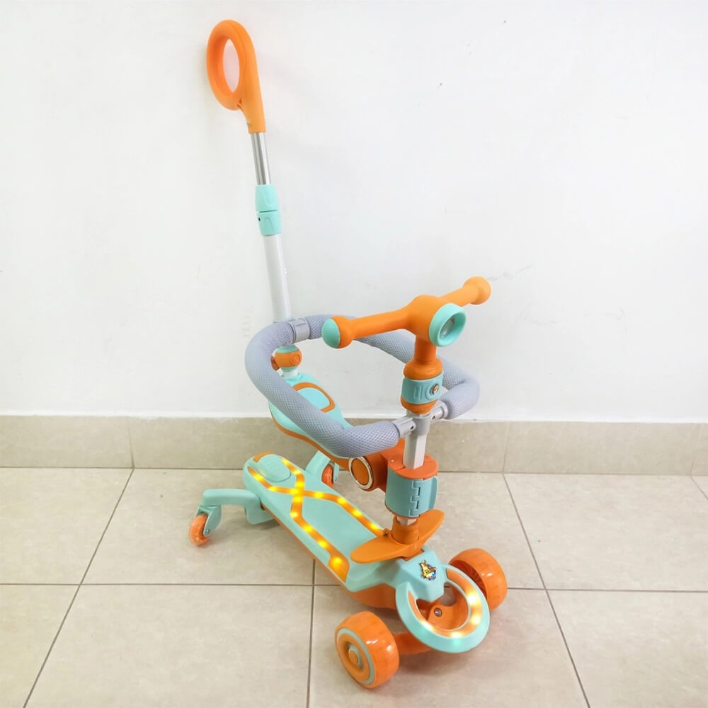 Imported 4-in-1 Multifunctional Foldable Scooty - N-388