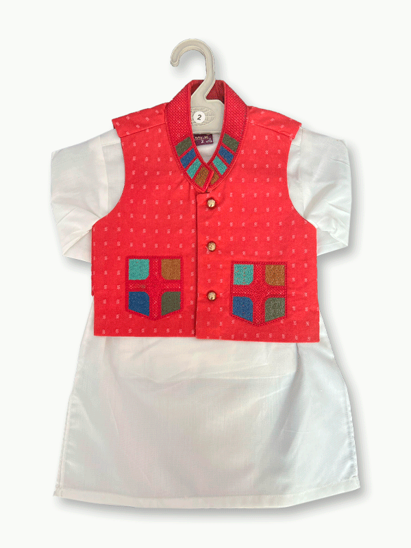 SK63-Zero Size Waistcoat Kurta Trouser