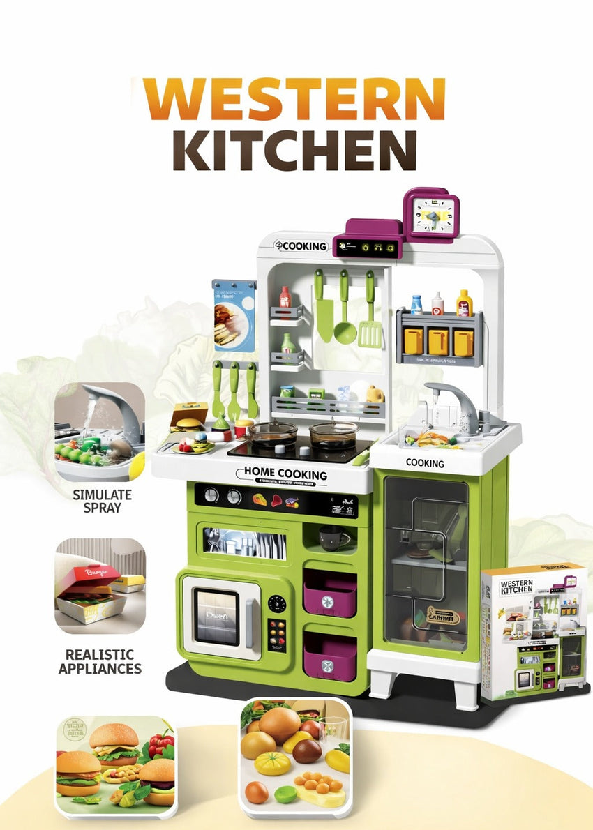 Kitchen Play Set with Light, Spray & Sound - 928A