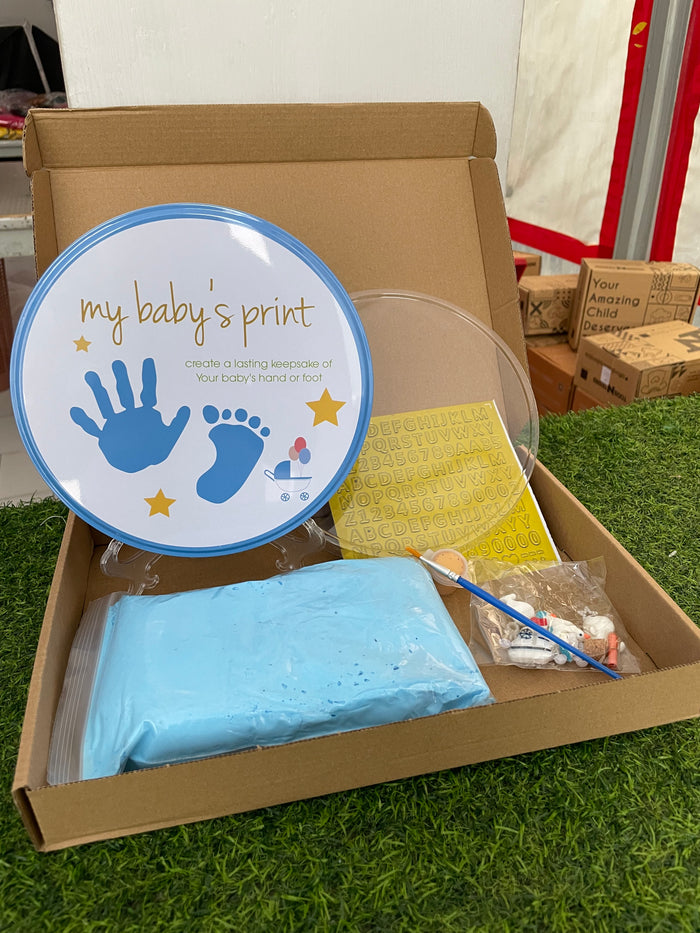 Baby Memory Keepsake Frame Kit - Blue