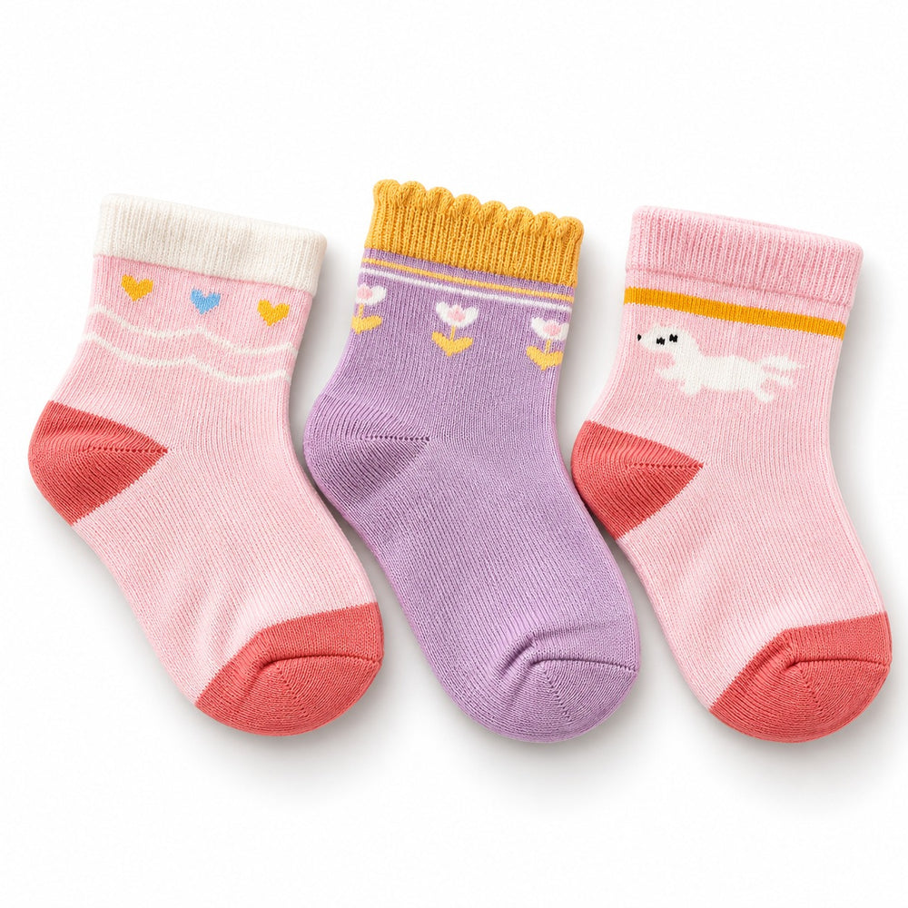Boy & Girl Socks 3 pc Pack (2-4Y)