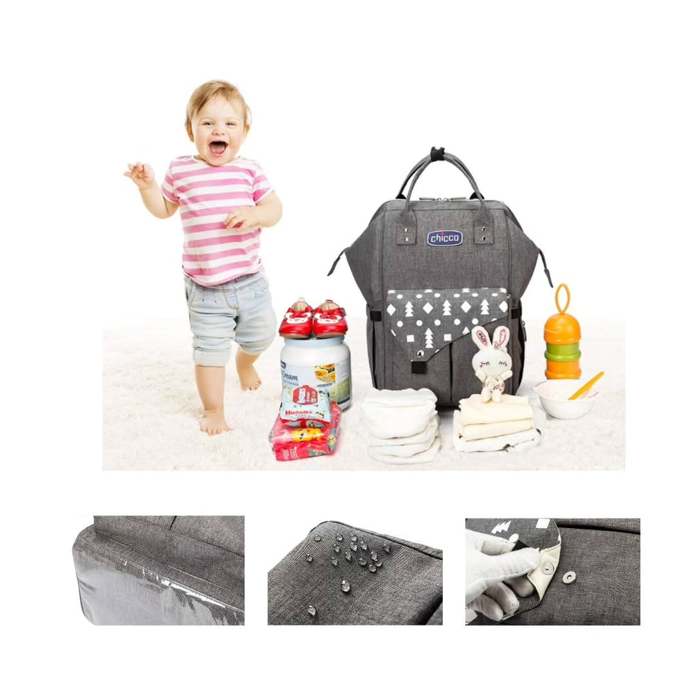 DB229-Chicco Tas Backpack For Mothers-GREY