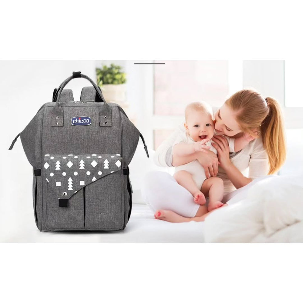 DB229-Chicco Tas Backpack For Mothers-GREY