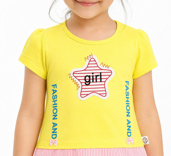 Girls T-Shirt (18-4Y) - Yellow