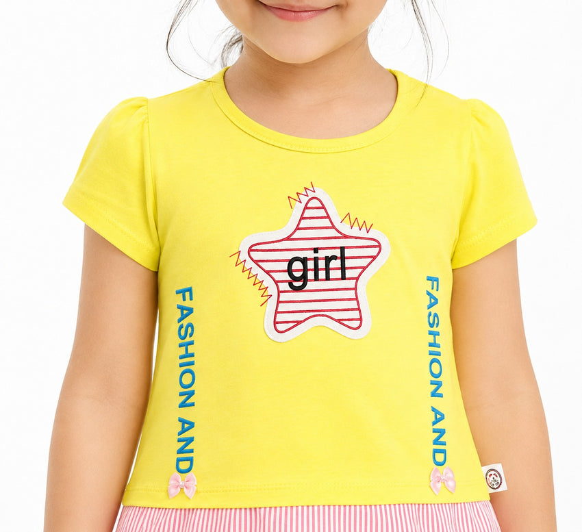 Girls T-Shirt (18-4Y) - Yellow