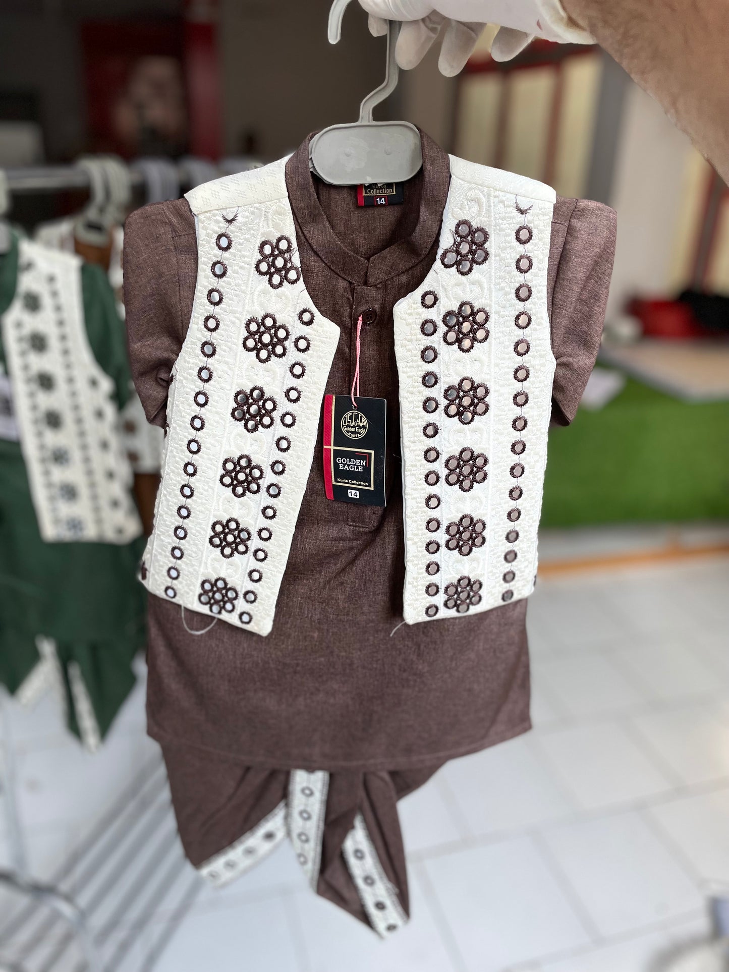 SK43- Kurta Dhoti Waistcoat