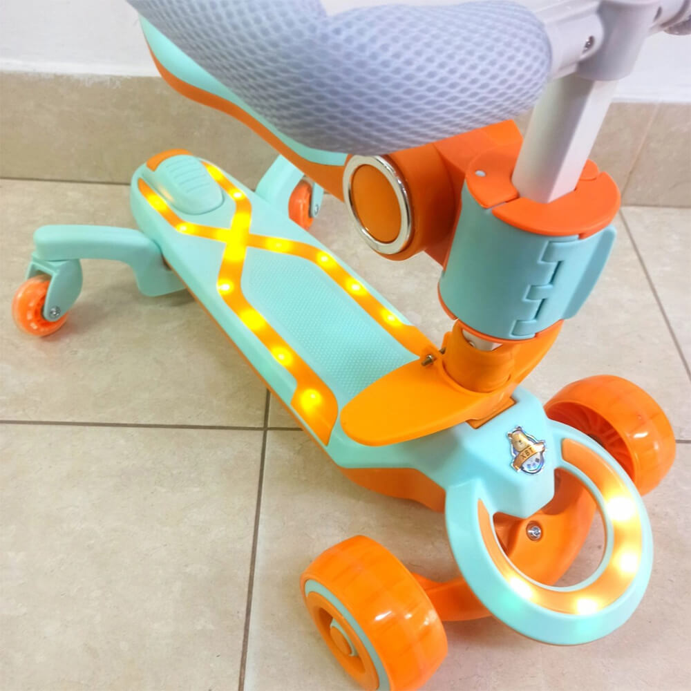 Imported 4-in-1 Multifunctional Foldable Scooty - N-388