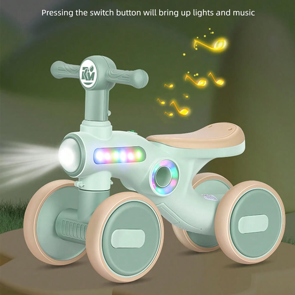 Toddler Fiber Push-On Bike With Lights and Music-BZ-F8