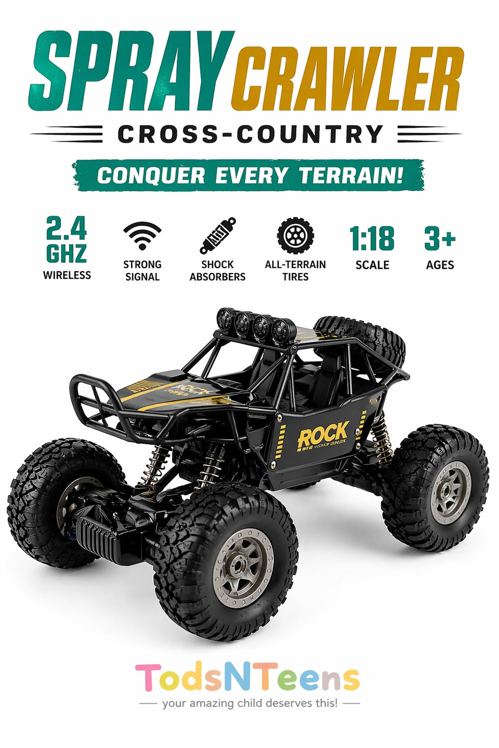 R/C Spray Metal Rock Crawler - 168H-29