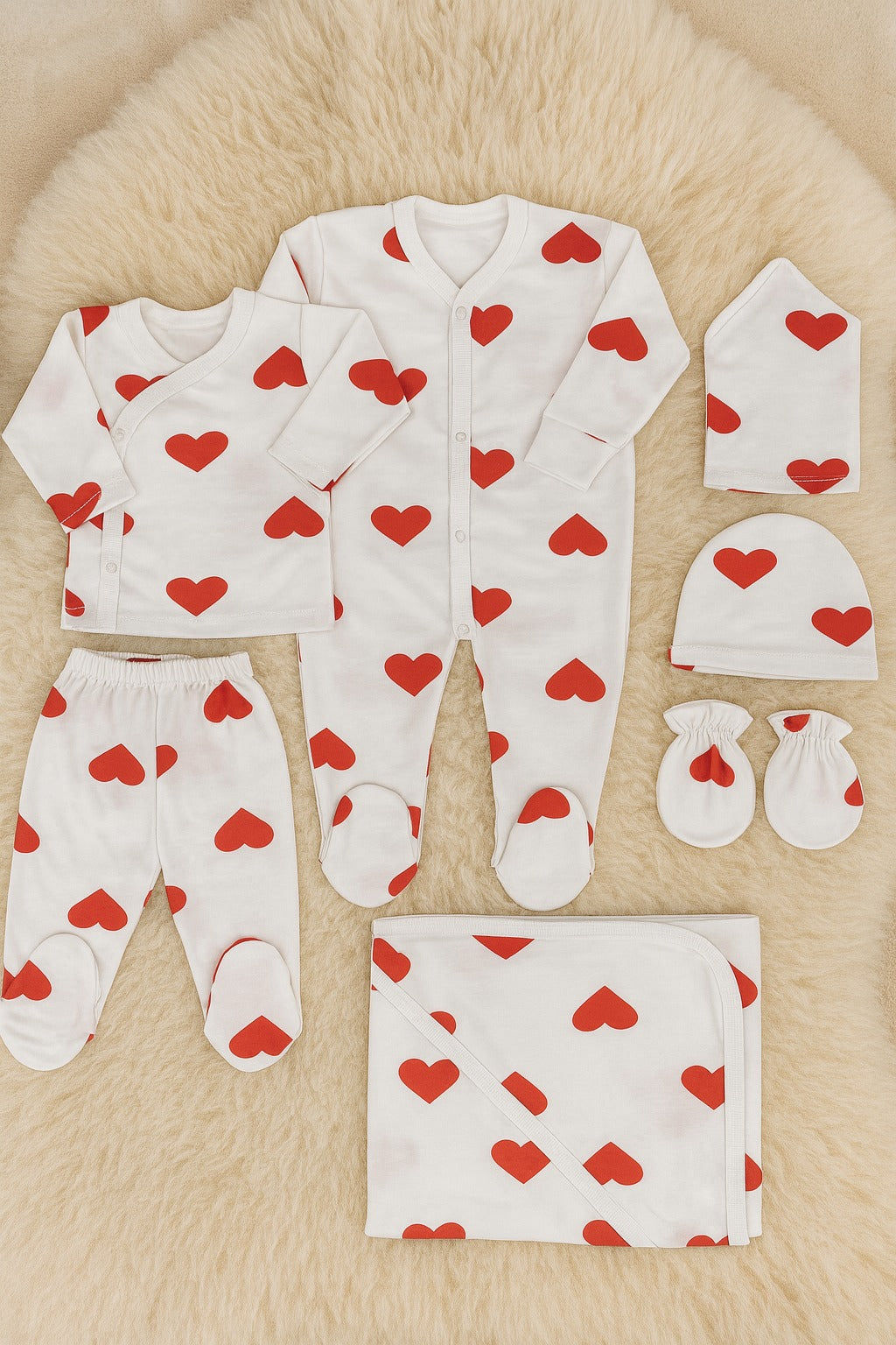 N991-7 Pieces Baby Starter Set - 0-3M