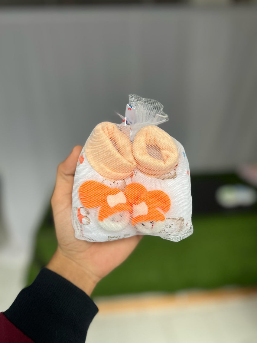 Baby Booties Assorted - Peach