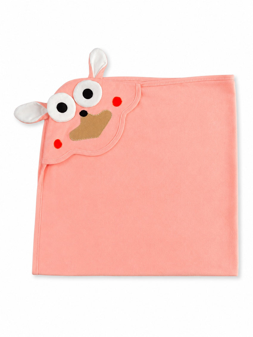 Baby Cotton Wrap Sheet - Peach