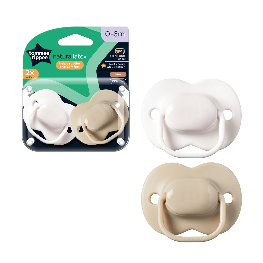 0-6M Cherry Latex Soother 2-PK Tommee Tippee 433532