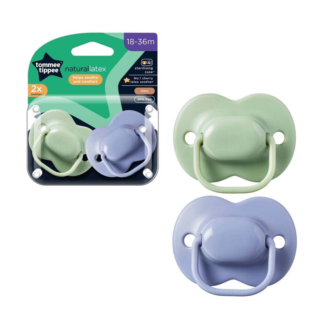 18-36M Cherry Latex Soother 2-PK Tommee Tippee 433534