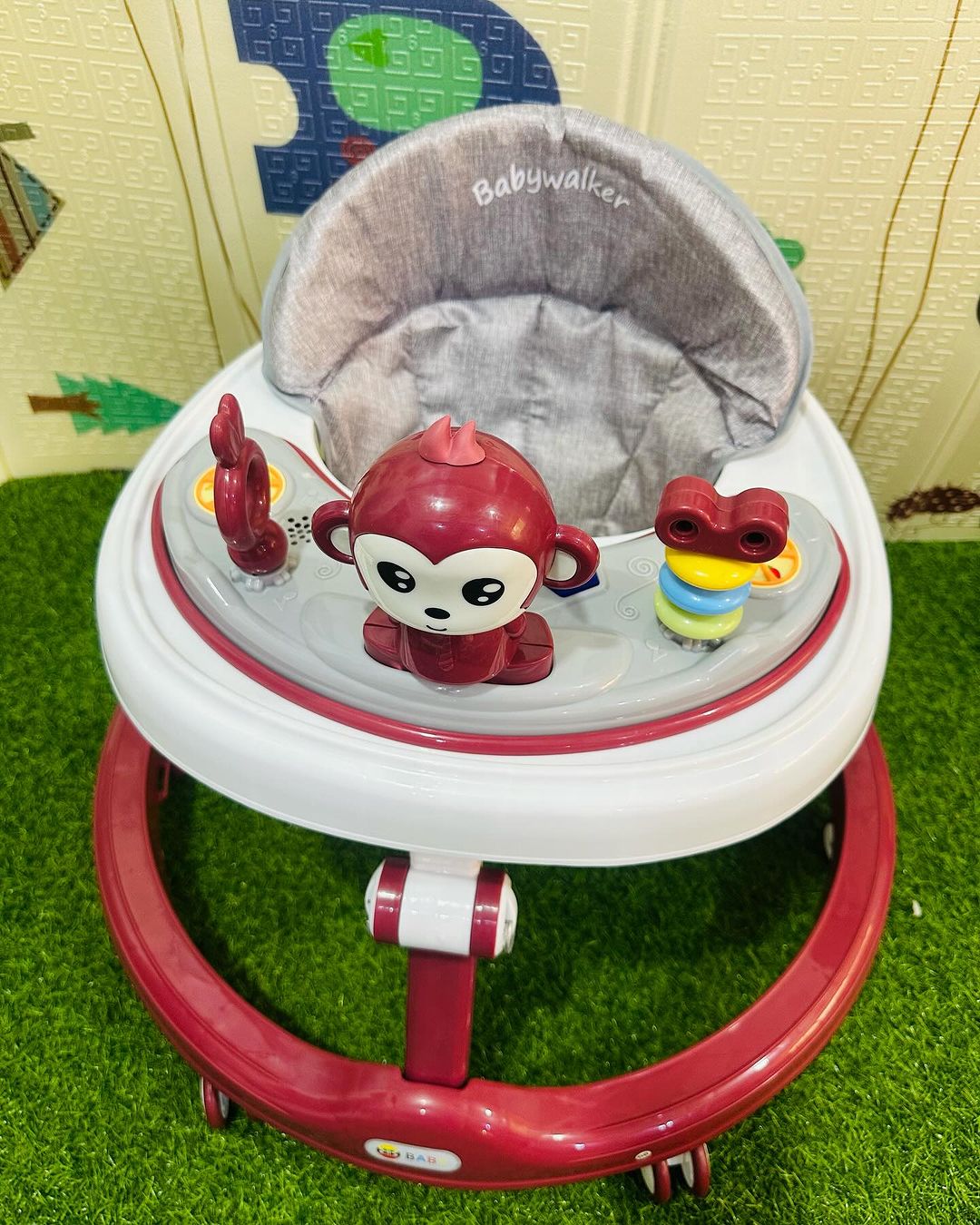 Adjustable lightweight Baby walker Red W608