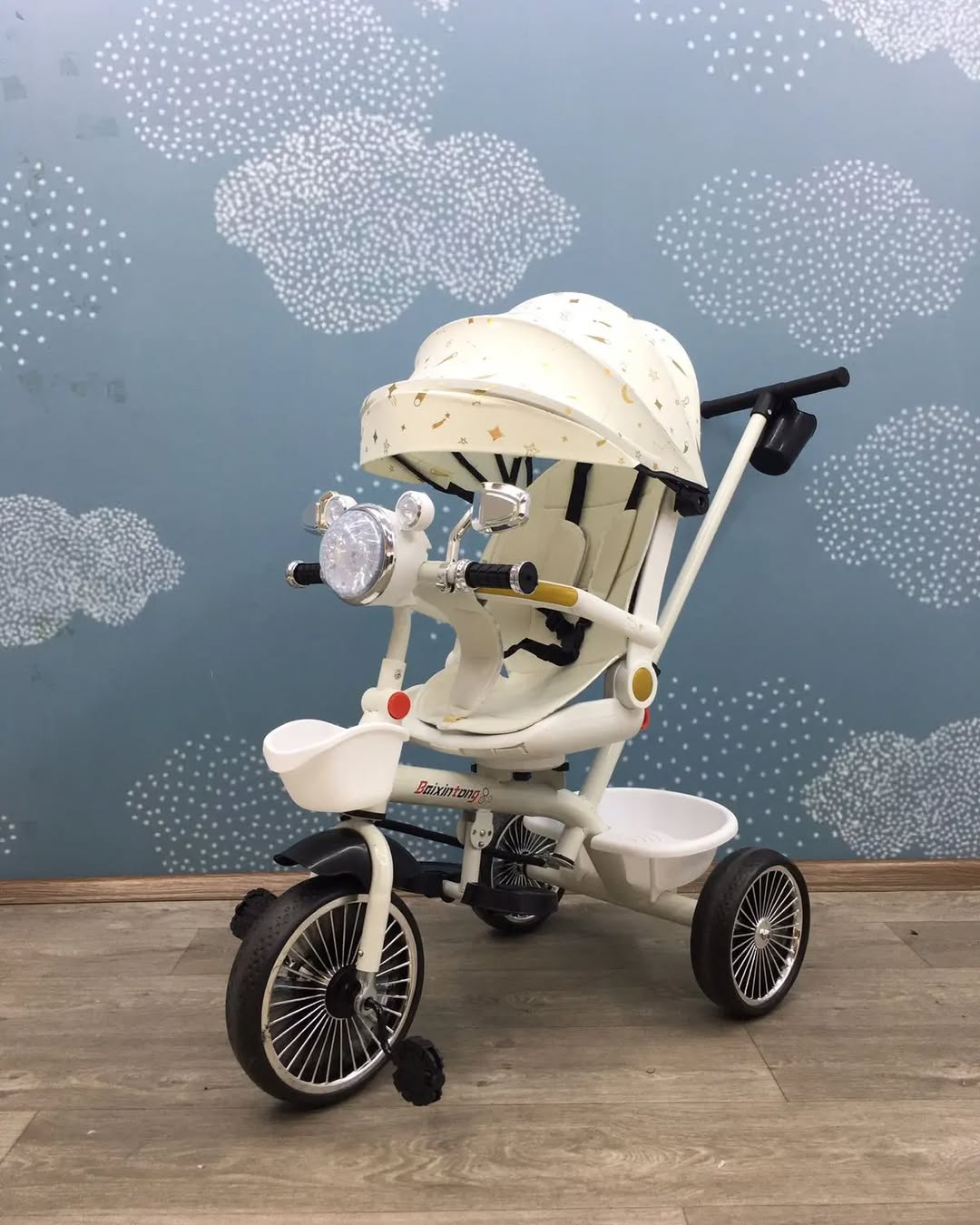 3-in-1 Baby Stroller TriCycle-Reclining Seat