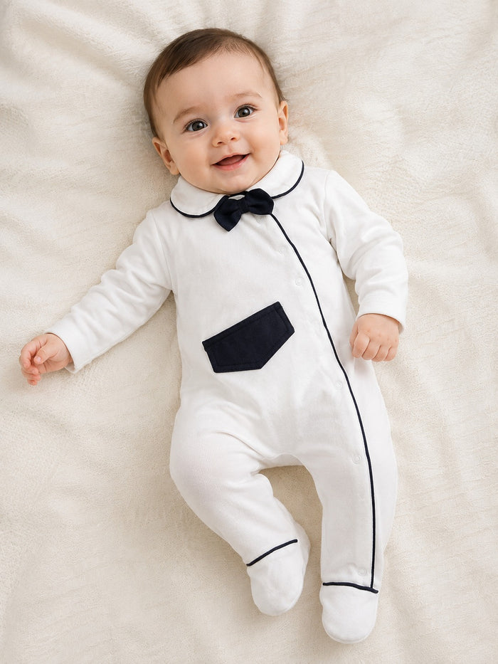 Porcelain Gentleman Dreams (0-6M) White