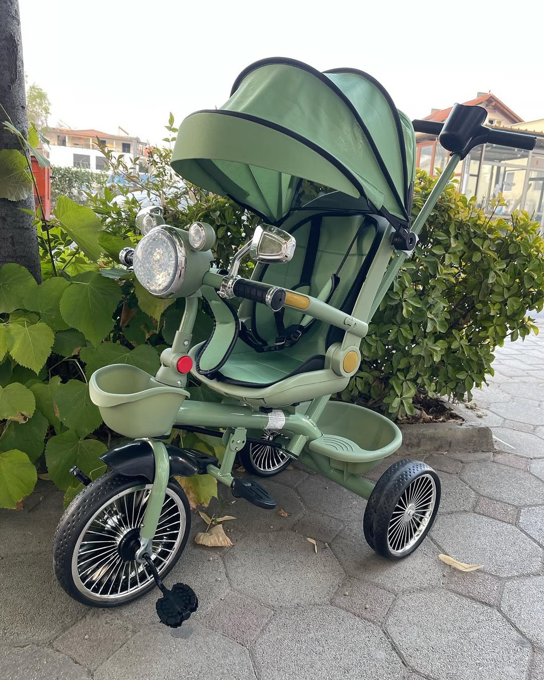 3-in-1 Baby Stroller TriCycle-Reclining Seat