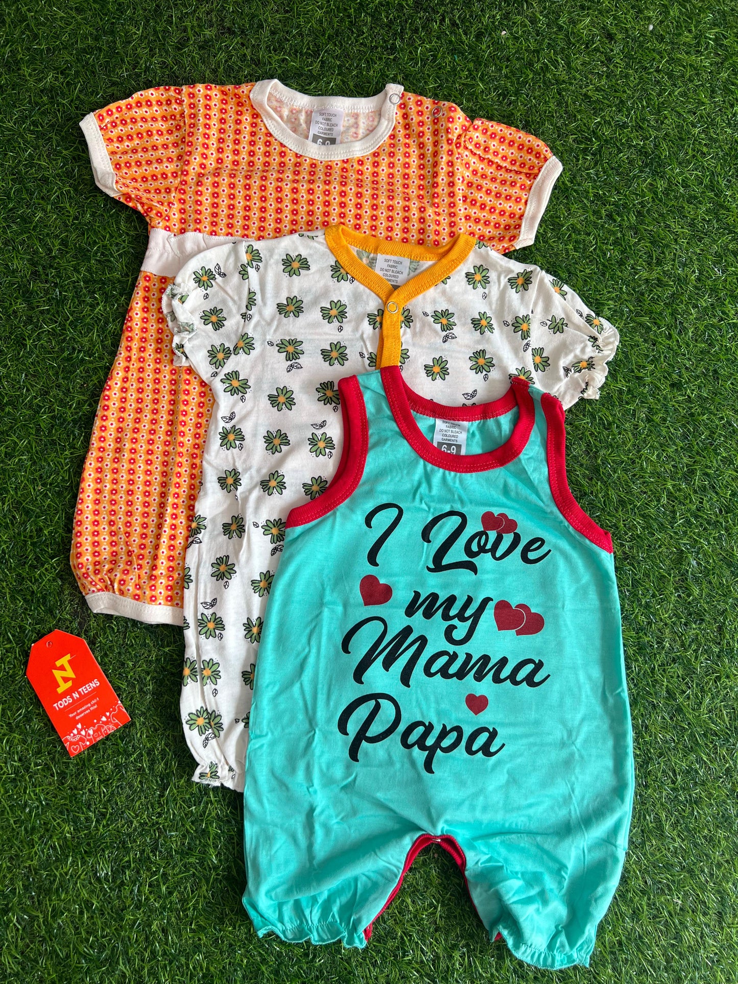 VP15-Pack of 3 Rompers