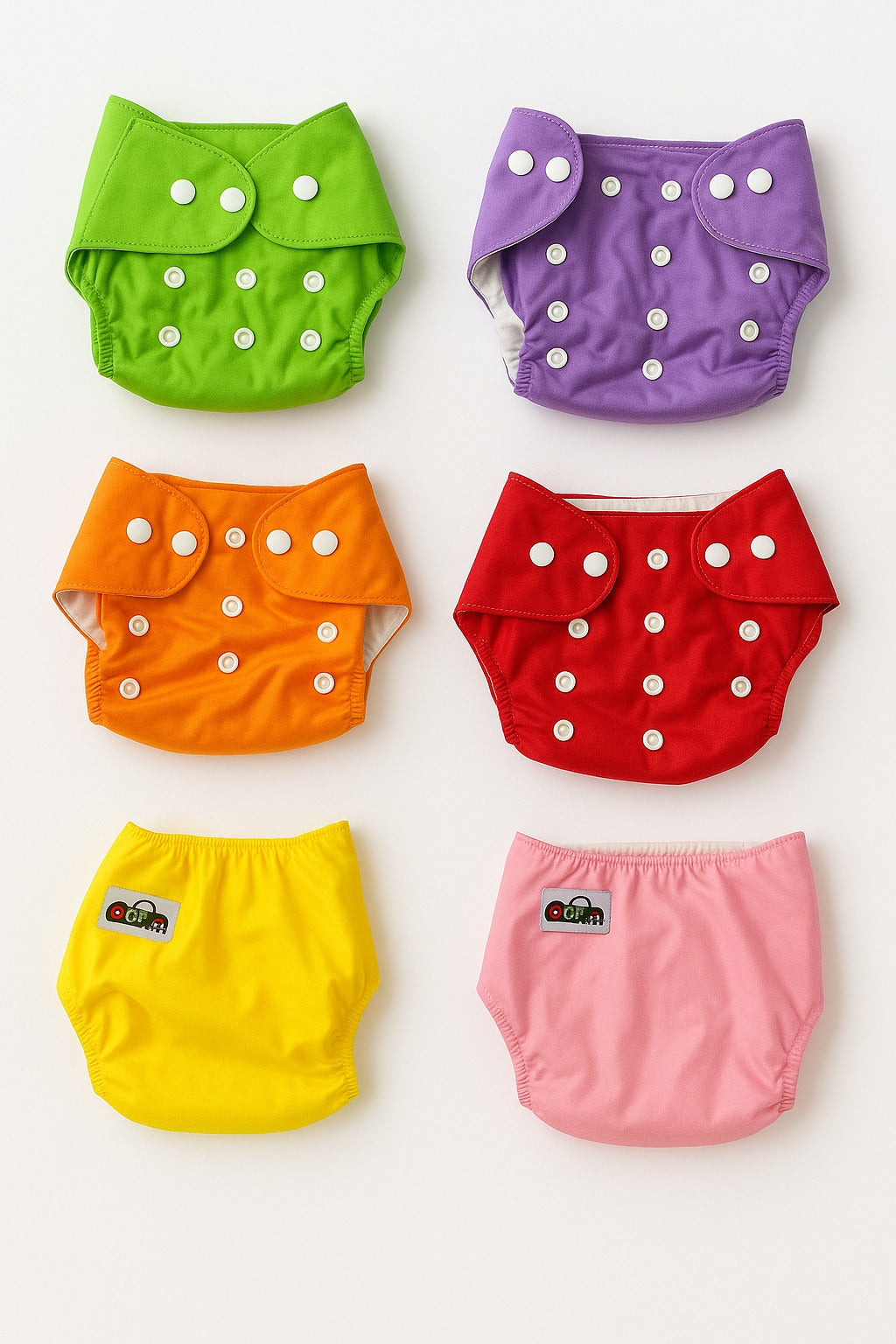 Solid Reuseable Diapers 0-24M