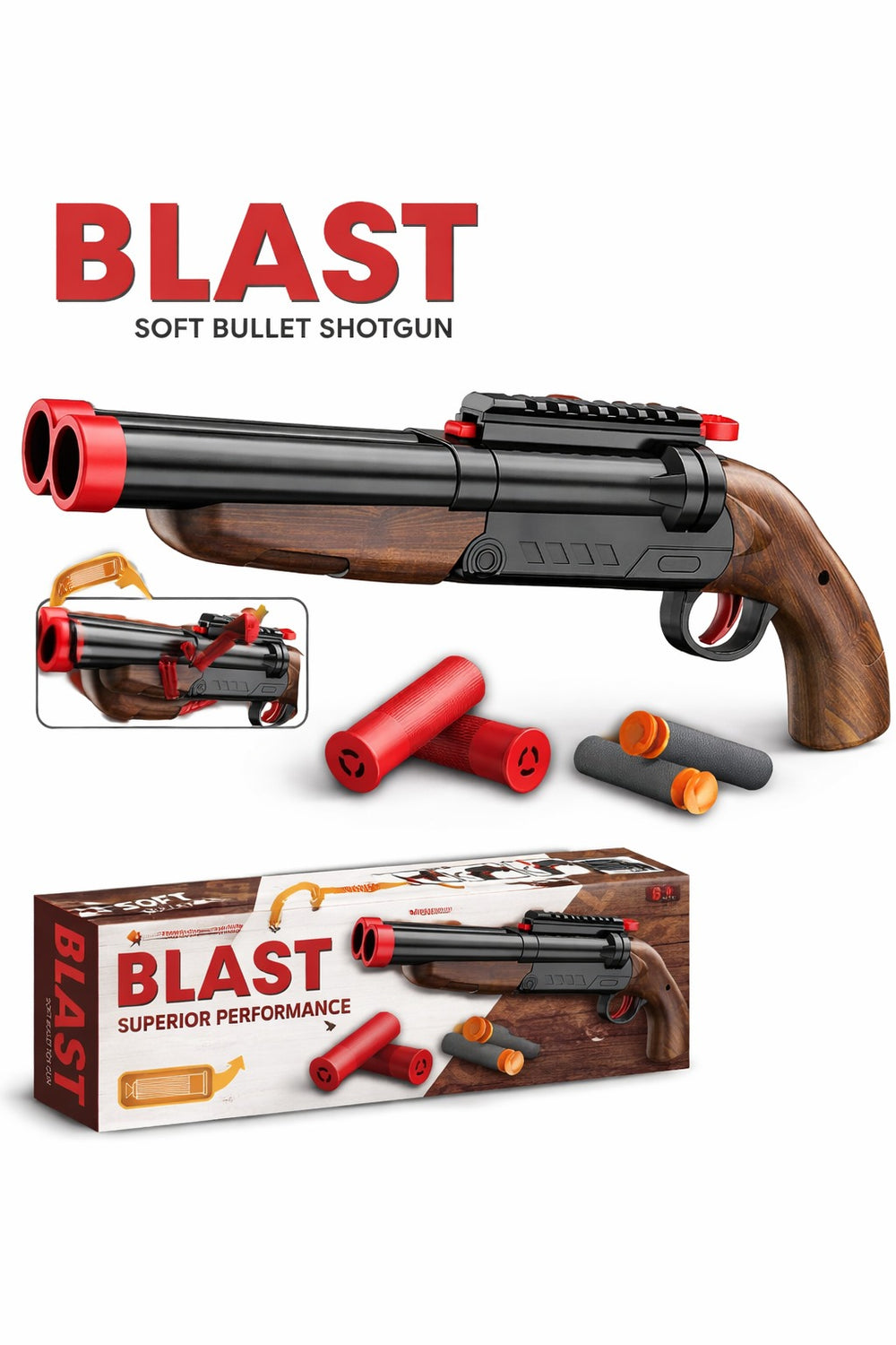 BLAST Soft Bullet Gun - 9951