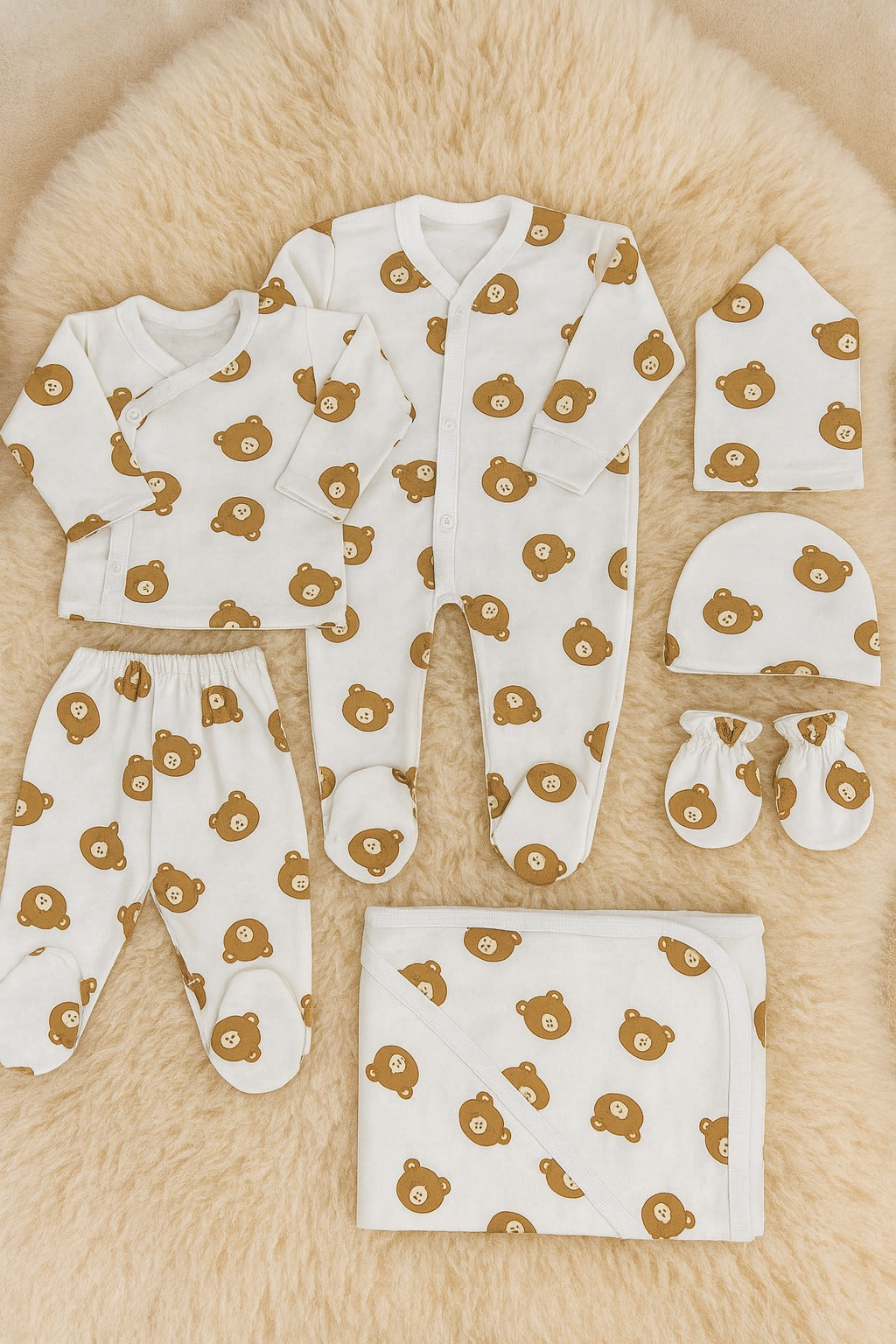 N993-7 Pieces Baby Starter Set - 0-3M