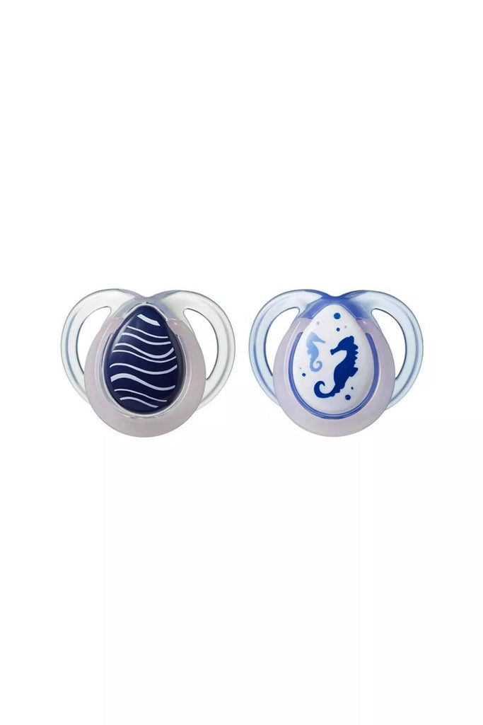 TT 433372 2PK NIGHT TIME SOOTHER 0-6M - WITH CASE