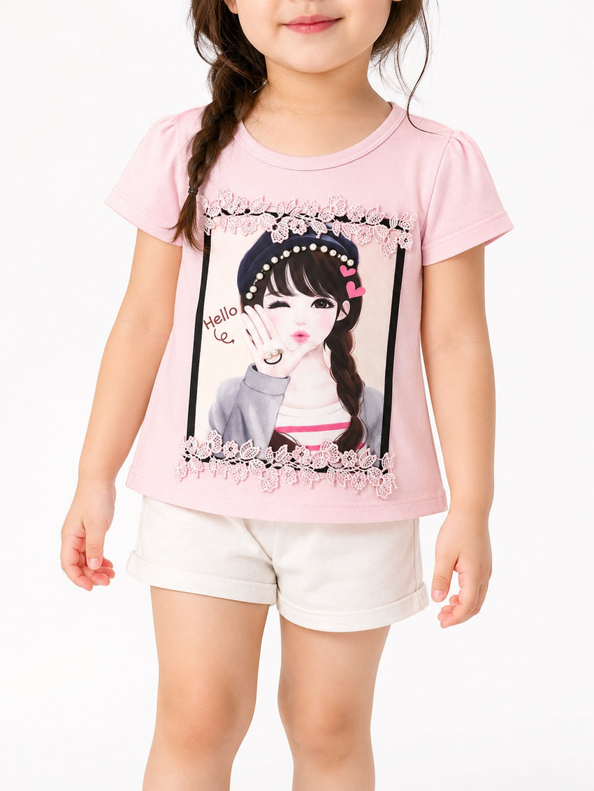 Girls T-Shirt (3-18M) - Pink