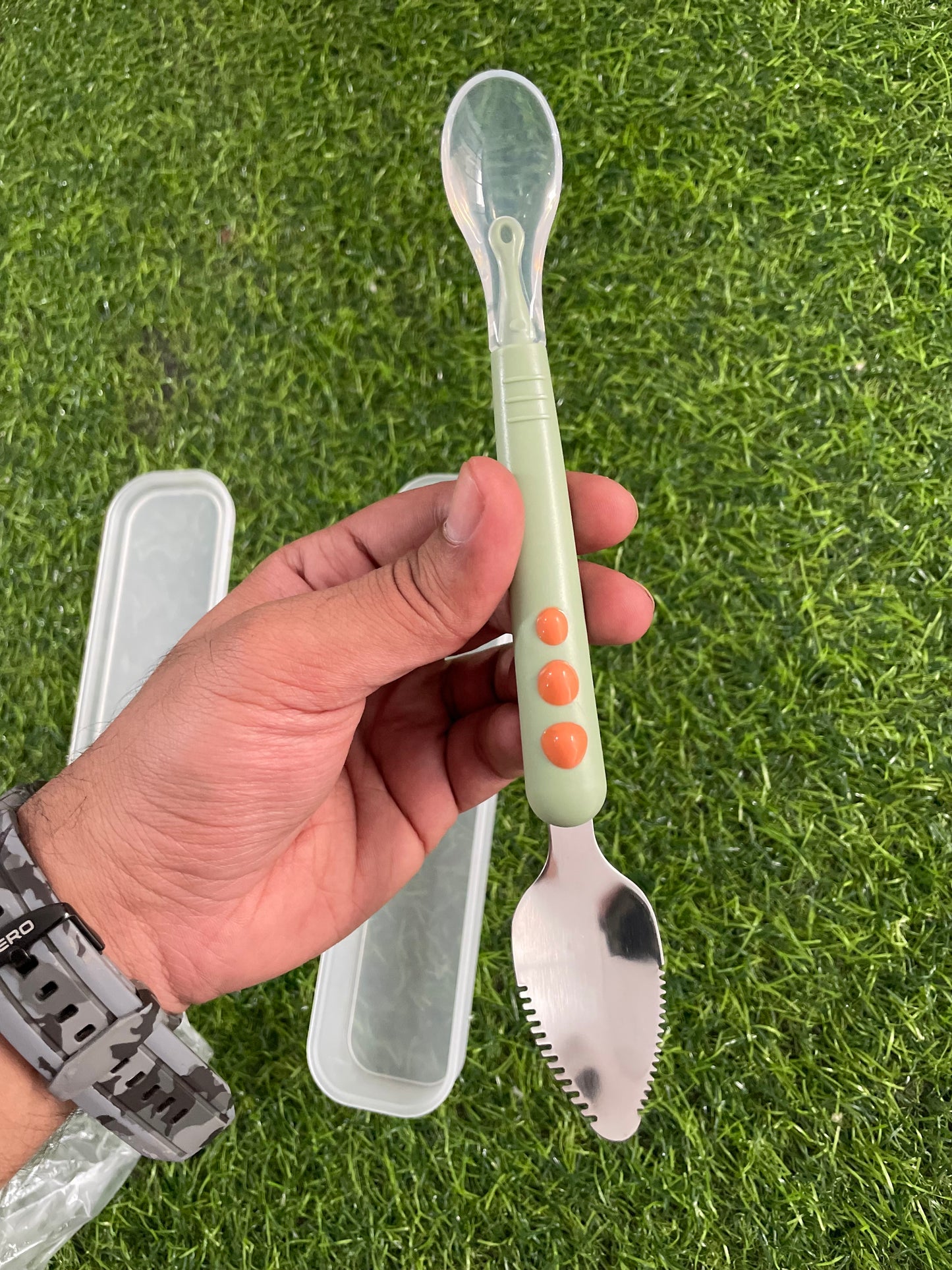 FE128-Scrapping Spoon Double Sided