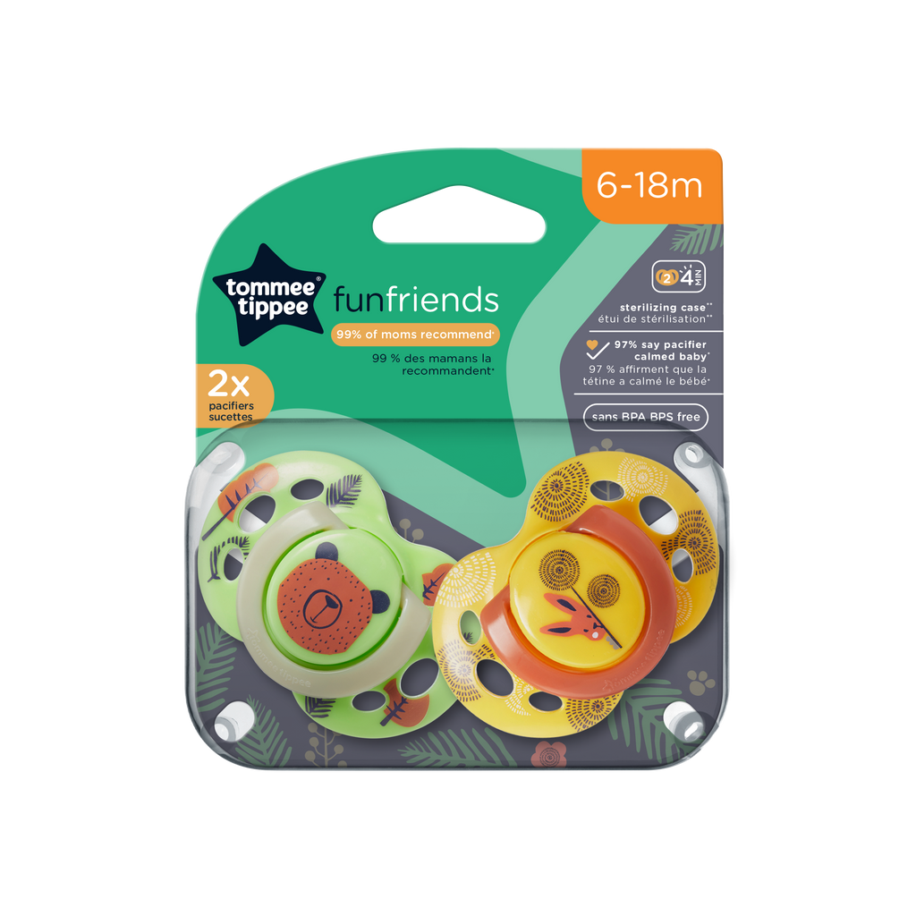 6-18M Night Time Pacifiers 2-PK Tommee Tippee 533457