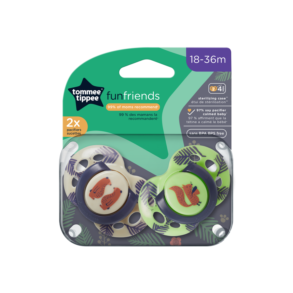 18-36M Night Time Pacifiers 2-PK Tommee Tippee 533461